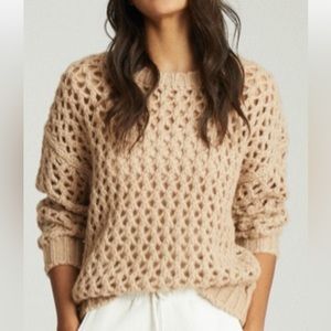 Reiss Natalie Open Stitch Sweater